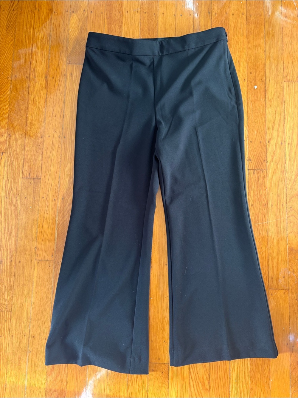 Ann Taylor Factory Black Wide-Leg Dress Pants